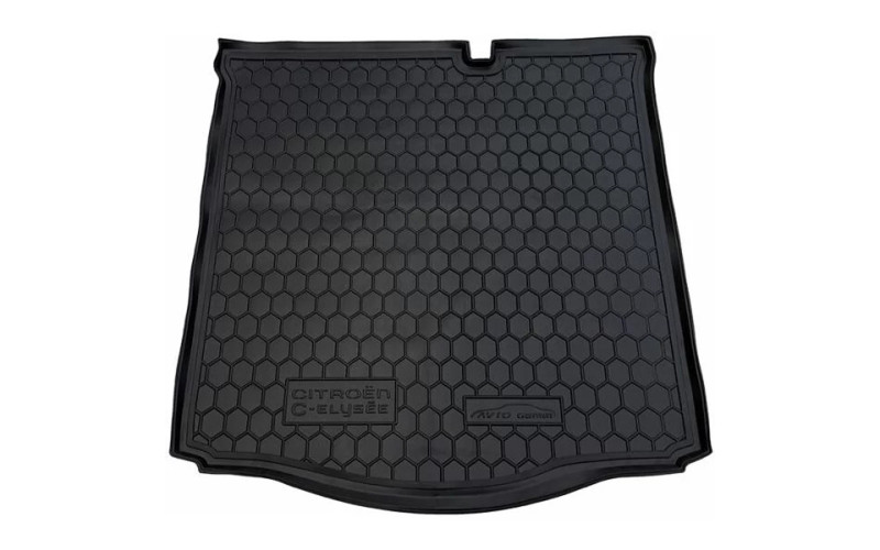Коврик в багажник Citroen C-Elysee 2012 –, полиуретановый, Avto-Gumm