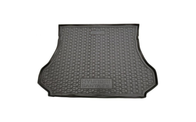 Коврик в багажник Hyundai Santa Fe 2001 – 2007 SM, полиуретановый, Avto-Gumm