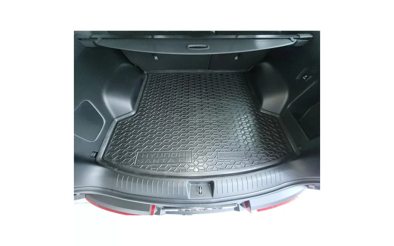 Коврик в багажник Hyundai Santa Fe V (MX5) 2024 –, полиуретановый, Avto-Gumm