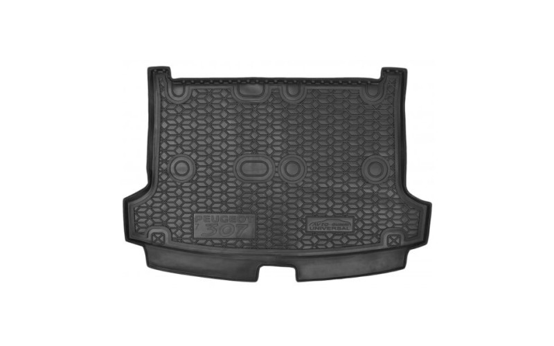 Коврик в багажник Peugeot 307 2001 – 2011 SW, полиуретановый, Avto-Gumm
