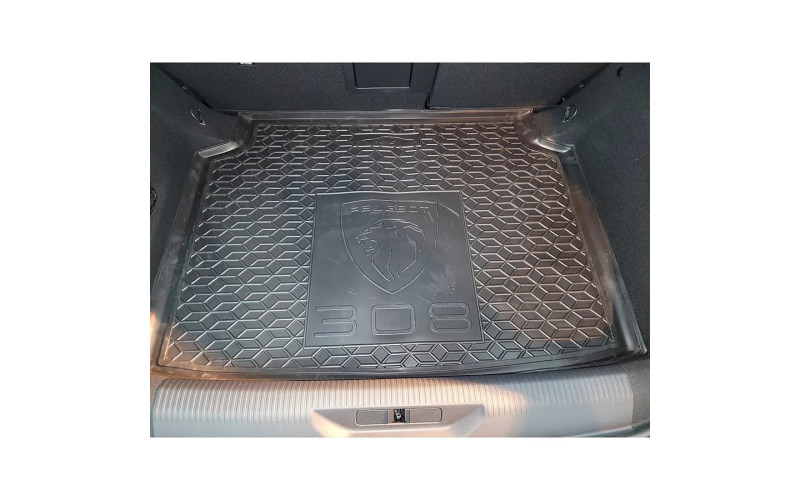 Коврик в багажник Peugeot 308 III (P5) 2021 –, полиуретановый, Avto-Gumm
