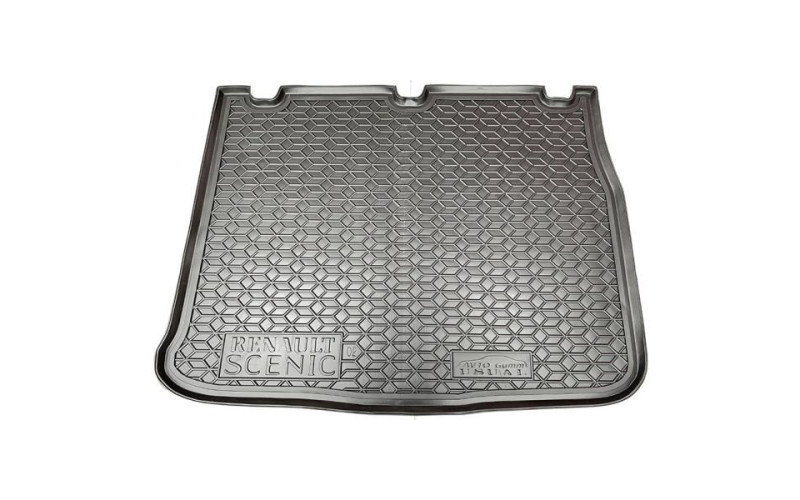 Коврик в багажник Renault Scenic 2 2003 – 2009, полиуретановый, Avto-Gumm