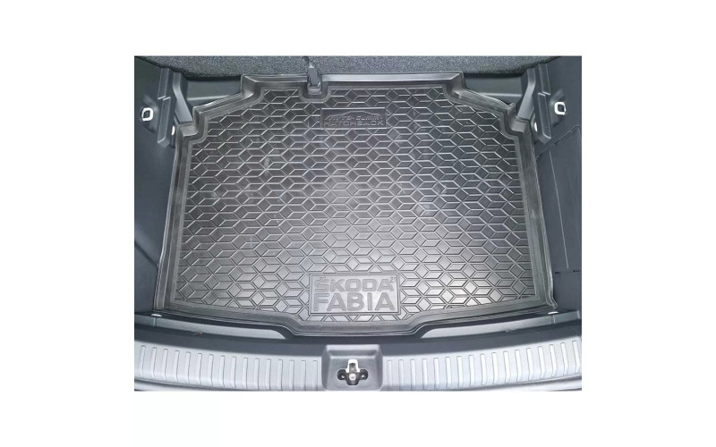 Коврик в багажник Skoda Fabia 2021 –, полиуретановый, Avto-Gumm