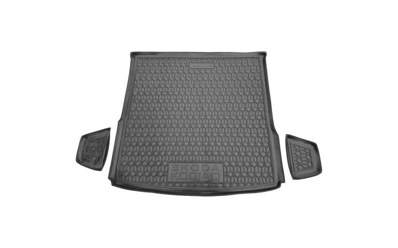 Коврик в багажник Skoda Kodiaq 2024 –, полиуретановый, Avto-Gumm