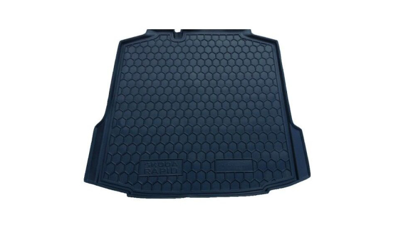 Коврик в багажник Skoda Rapid 2012 –, полиуретановый, Avto-Gumm