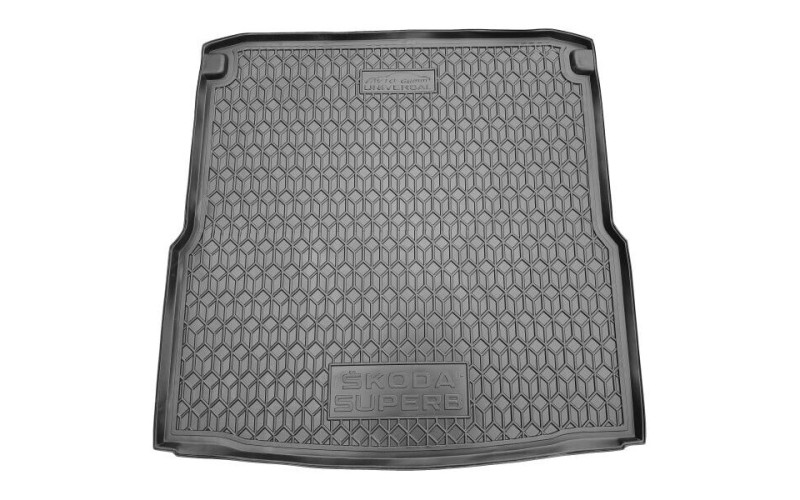 Коврик в багажник Skoda SuperB 2 2008 – 2013, полиуретановый, Avto-Gumm