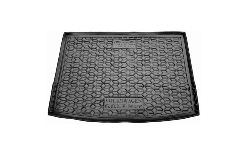 Килимок в багажник Volkswagen Golf Plus 2005 – 2014, поліуретановий, Avto-Gumm