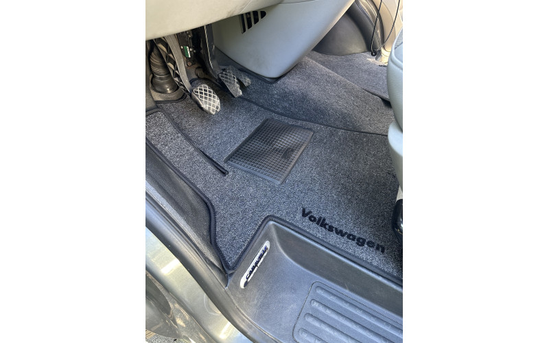 Килимки ворсові сірого кольору на Volkswagen T5, Еліт