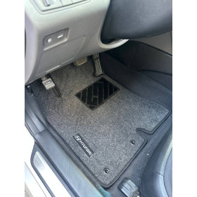 Килимки ворсові сірого кольору на Honda CR-V 3 2006 – 2012, Еліт