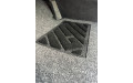 Килимки ворсові сірого кольору на Honda CR-V 3 2006 – 2012, Еліт